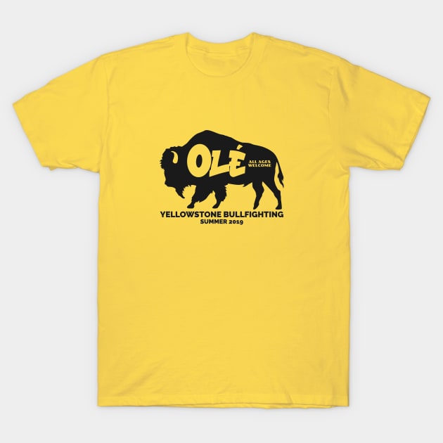 Yellowstone Park Bison Bullfighting Yellowstone T Shirt
